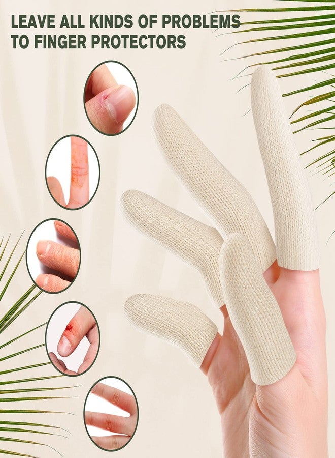 Evridwear Cotton Finger Cots Cotton Cushion 20PCS for Cracked Skin, Eczema, Calluses, Moisture Wicking, Finger Protection for Men & Women (Short Length) - Image 3
